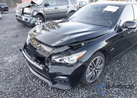 2014 Infiniti Q50 Hybrid Sport from USA, damaged, VIN JN1AV7AR3EM700979